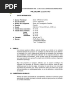 Formato para Elaborar El Silabo - Mater Admirabilis