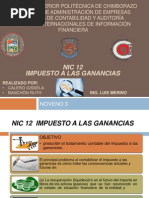 Impuesto A Las Ganancias - Nic 12