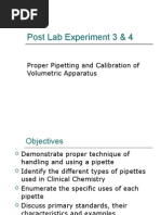 Pipetting Post Lab