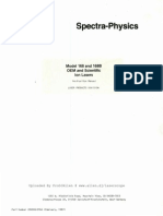 SpectraPhysics SP-164, SP-165 & SP-168 Service Manual