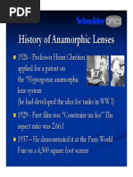 History of Anamorphic Schneider