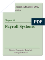 Learning Microsoft Excel 2007 - Payroll Systems