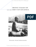 Inspiring Talks of Gurudev Sivananda: Chronicler: Swami Venkatesananda