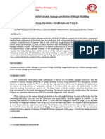 Estimation Method of Seismic Damage Prediction of Single Building