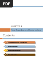 Chapter 4 - Recording and Summarizing Transactions