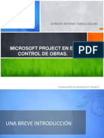 Microsoft Project en El Control de Obras