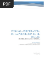 Ensayo Psicologia