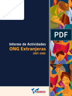 Informe de Actividades Ong Extranjeras PDF