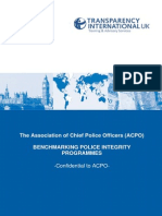 Benchmarking Police Integrity Programmes