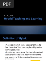 Hybrid Teaching and Learning