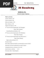 Module-87A: Sub: Transportation Engineering Topic: Highway Planning