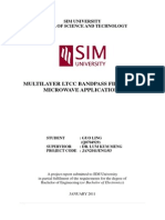 Multilayer LTCC Bandpass Filter For Microwave Applications - Thesis