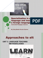 Specialization in English Language and Teaching As A Foreign Language