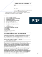 Unit-15 Sales Forecasting and Sales Quotas PDF