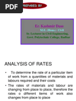 Analysis of Rates