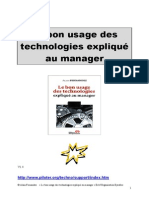 BI Piloter Bon Usage Des Technologies Expliqué Au Manager But