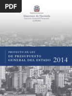 Proyecto de Ley de Presupuesto 2014