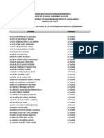 Alumnos Electores CT División de Matemáticas e Ingeniería