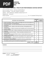 Ojt Practicum Performance Rating Report