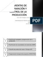 Herramientas de Programación y Control de La Producción