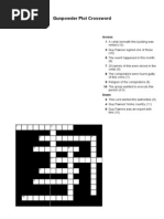 Gunpowder Plot Crossword