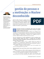 A Gestao de Pessoas e A Motivacao o Maslow Desconhecido Por Jader Dos Reis Sampaio HSM PDF