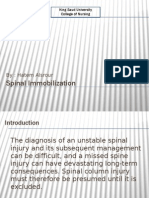 Spinal Immobilization: By: Hatem Alsrour