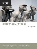 Biopolitics: A Reader Edited by Timothy Campbell and Adam Sitze