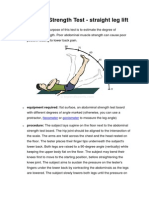 Abdominal Strength Test