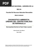 Diagnostico Ambiental Urbano de Naranjillo