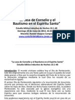 La Casa de Cornelio Y El Bautismo en El Espíritu Santo