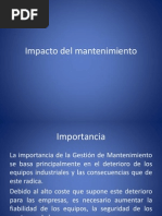 Impacto Del Mantenimiento