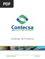 CATÁLOGO DE PRODUCTO CONTECSA Rev0 011209