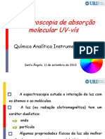 Espectroscopia de Absorção Molecular UV-vís