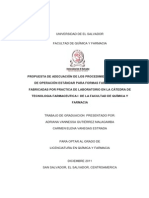 Operaciones Estandar en Formas Farmaceuticas Tesis