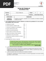 Ficha de Trabajo Seguridad Vial