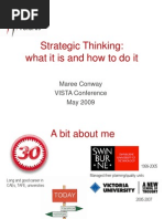 Strategic Thinking What It Is and How To Do It