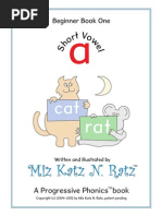 A Progressive Phonics Book (Revised - Single Page View) - Miz Katz N. Ratz