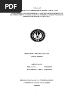 'Kajian Elemen-Elemen Perubahan KTSP 2006 Menjadi Kurikulum 2013 Berdasarkan Standar Nasional Pendidikan Dalam Peraturan Pemerintah Nomor 32 Tahun 2013''