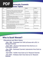 Formulation Classes and Raw Materials2