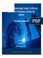 World's Top Global Mega Trends To 2020 and Implications To Business, Society and Cultures