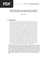 Harmut Rosa - Aceleración Social. Consecuencias Éticas y Políticas de Una Sociedad de Alta Velocidad Desincronizada