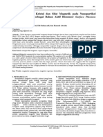 FULL-ANALISIS STRUKTUR KRISTAL DAN SIFAT MAGNETIK PADA NANOPARTIKEL MAGNETIT (Fe3O4) SEBAGAI BAHAN AKTIF BIOSENSOR SURFACE PLASMON RESONACE (SPR) PDF