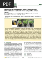 Response of Key Soil Parameters During Compost-Assisted Phytostabilization in Extremely Acidic Tailings: Effect of Plant Species