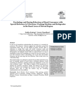 Psychology and Buying Behaviour of Rural Consumers With Special Reference To Televison, Washing Machine And..