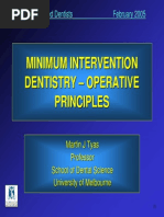 Minimal Intervention Dentistry