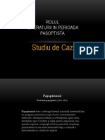 Stiudiu de Caz4. PPT Rolul Literaturii in Periada Pasoptisata La Limba Si Literatura Romana - Cea Mai Tare Prezentare