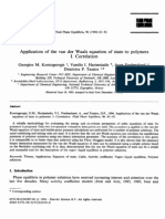 Application of The Van Der Waals Equation of State To Polymers I. Correlation