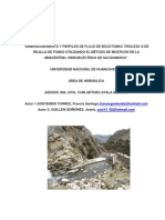 DIMENSIONAMIENTO Y PERFILES DE FLUJO DE BOCATOMAS TIROLESA O DE REJILLA DE FONDO UTILIZANDO EL MÉTODO DE MOSTKOW EN LA MINICENTRAL HIDROELÉCTRICA DE SACSAMARCA Finalll