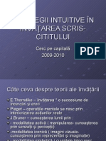 Strategii Intuitive În Învăţarea Scris-Cititului